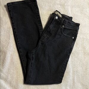 Madewell Black Straight Leg Jeans